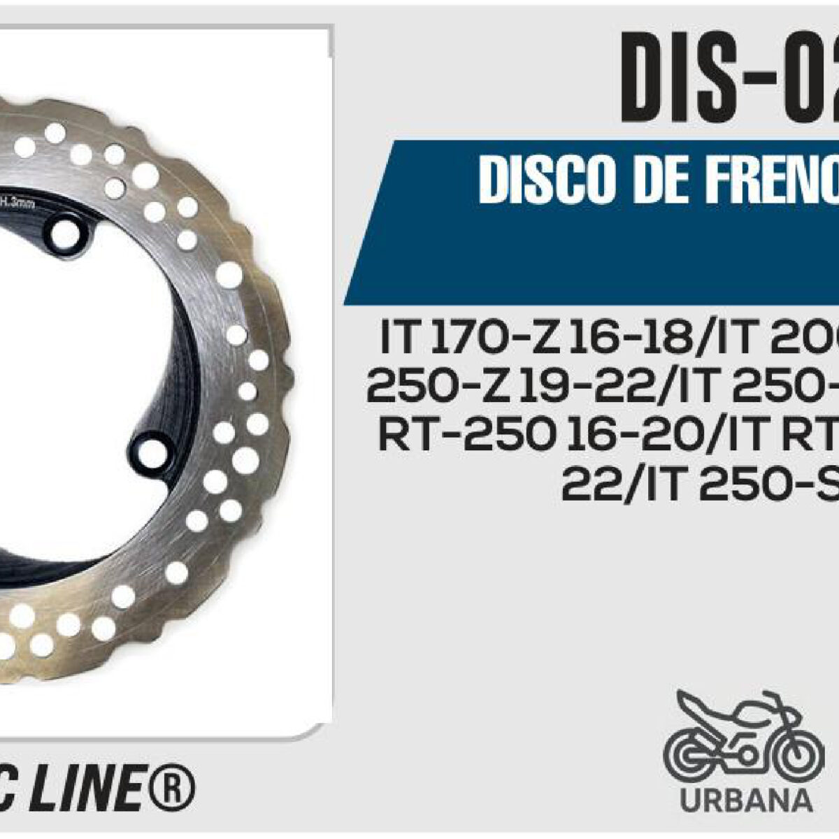 DISCO DE FRENO TRASERO
