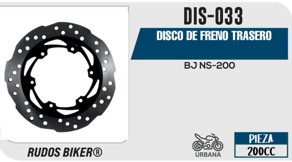 DISCO DE FRENO TRASERO