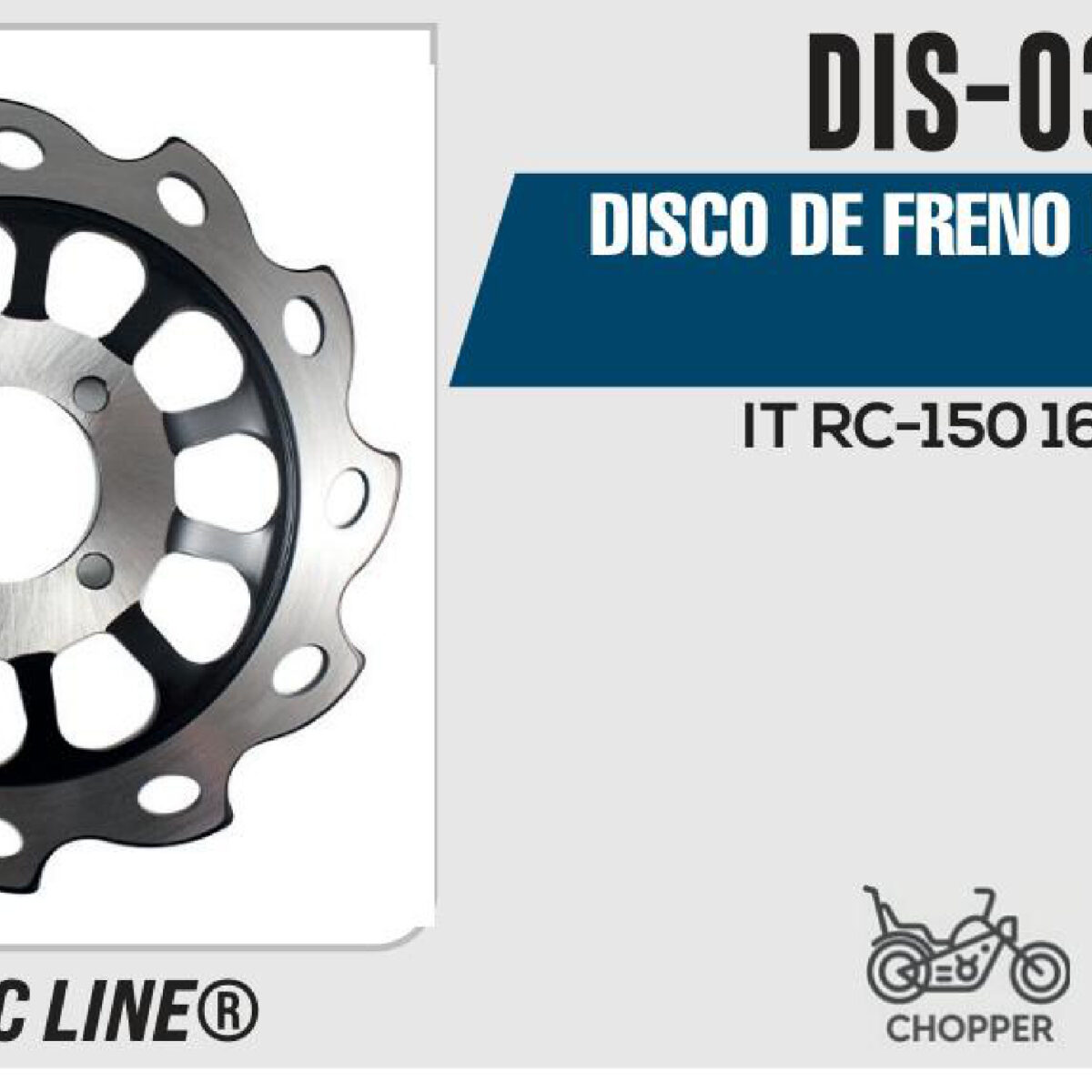 DISCO DE FRENO DELANTERO