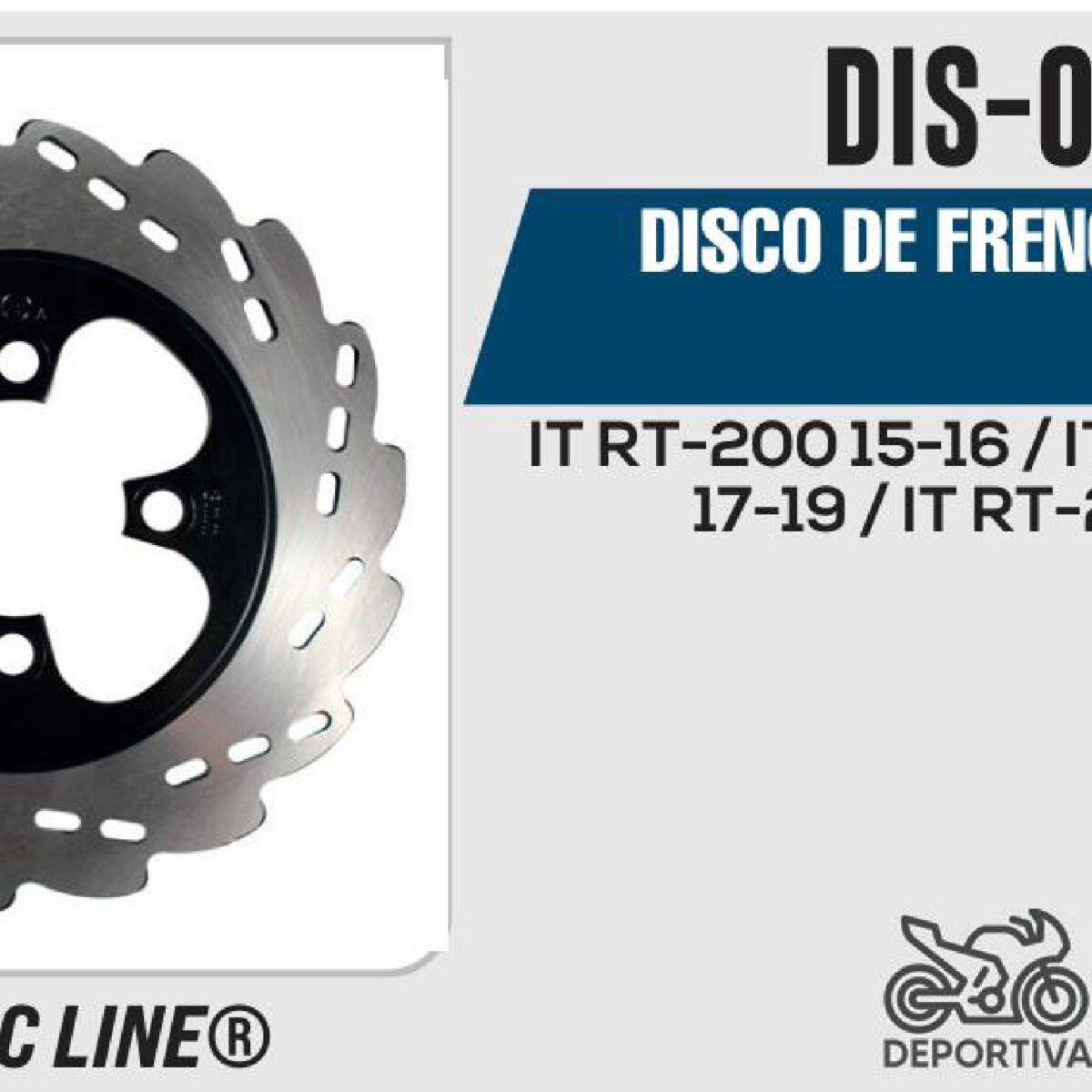DISCO DE FRENO TRASERO