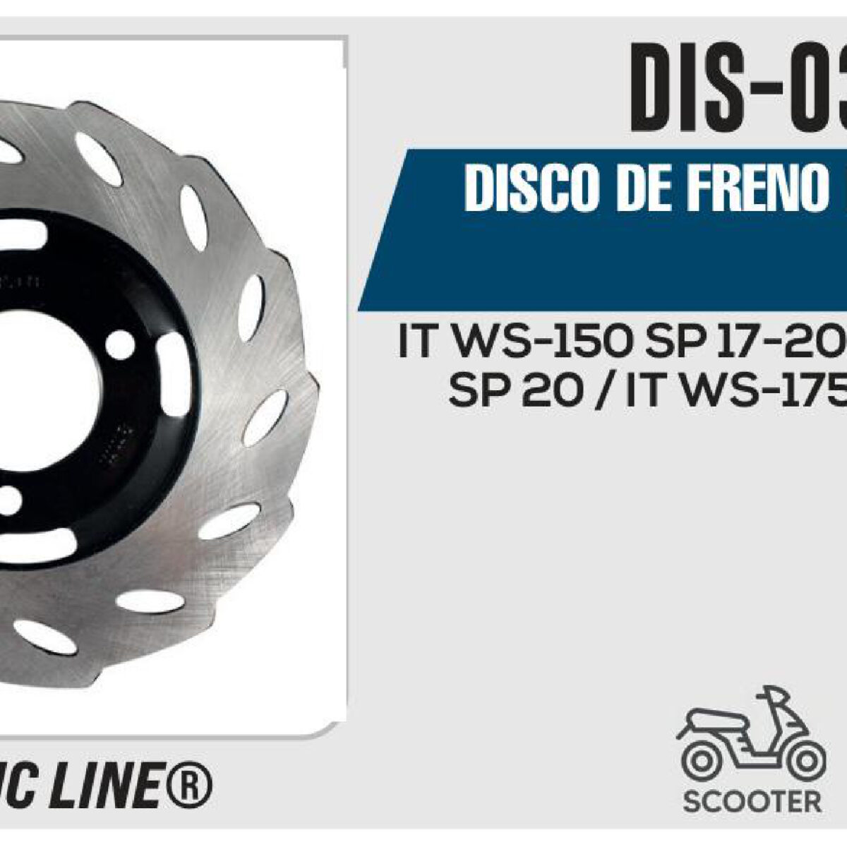 DISCO DE FRENO DELANTERO