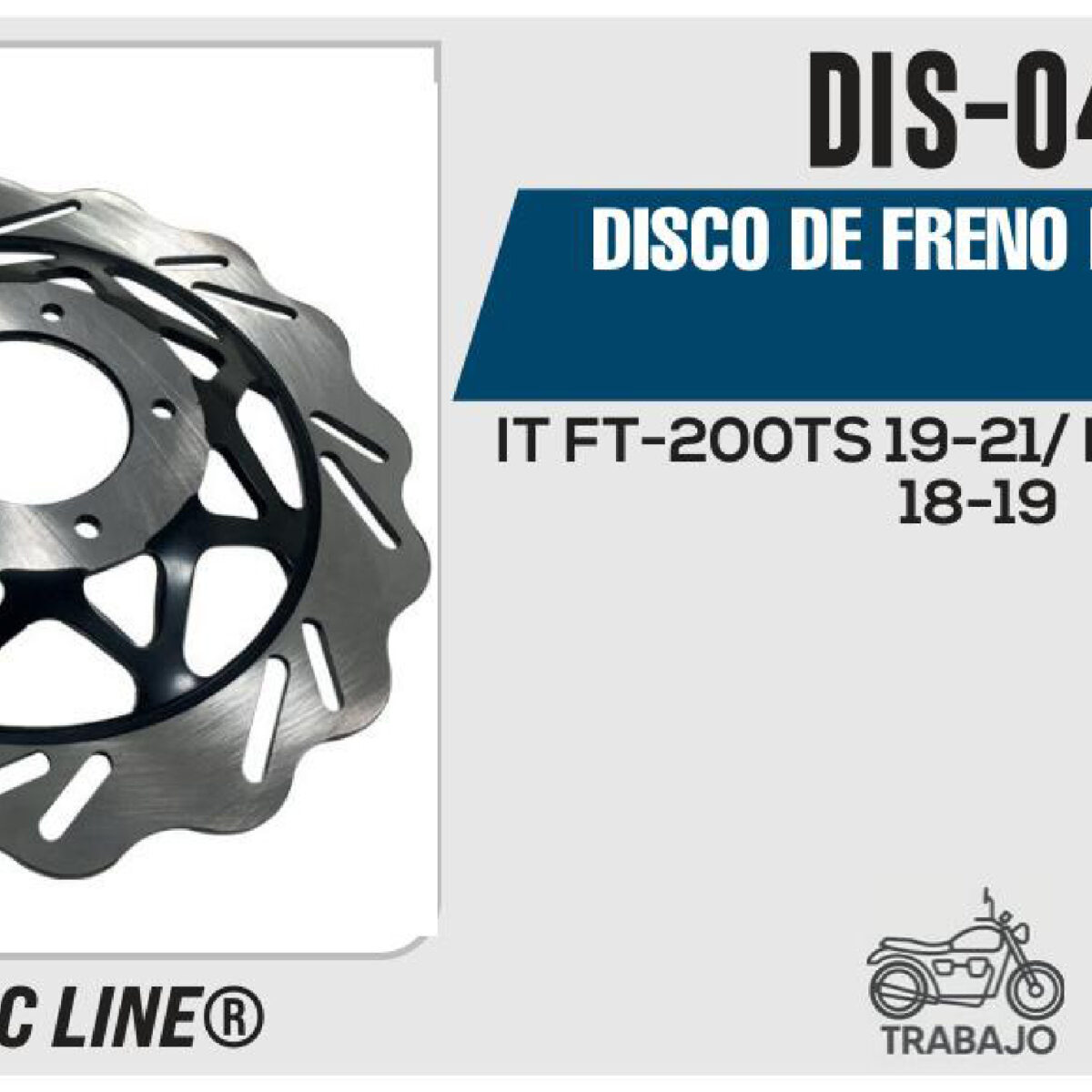 DISCO DE FRENO DELANTERO