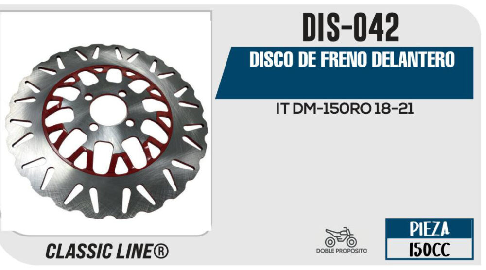 DISCO DE FRENO DELANTERO