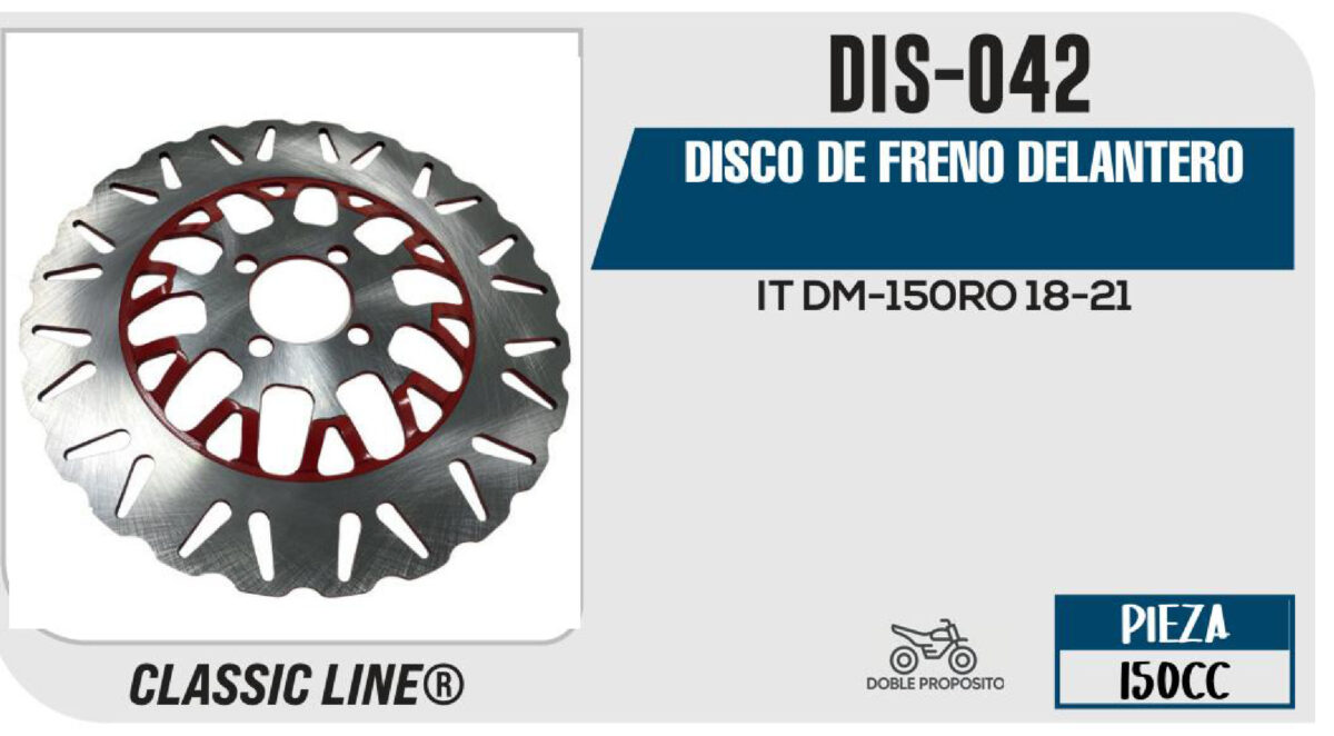 DISCO DE FRENO DELANTERO