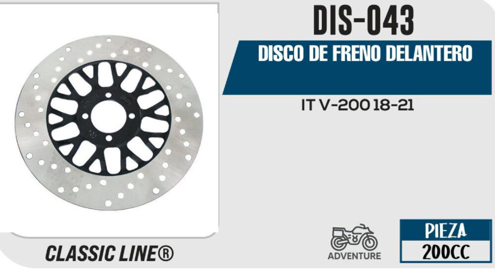 DISCO DE FRENO DELANTERO