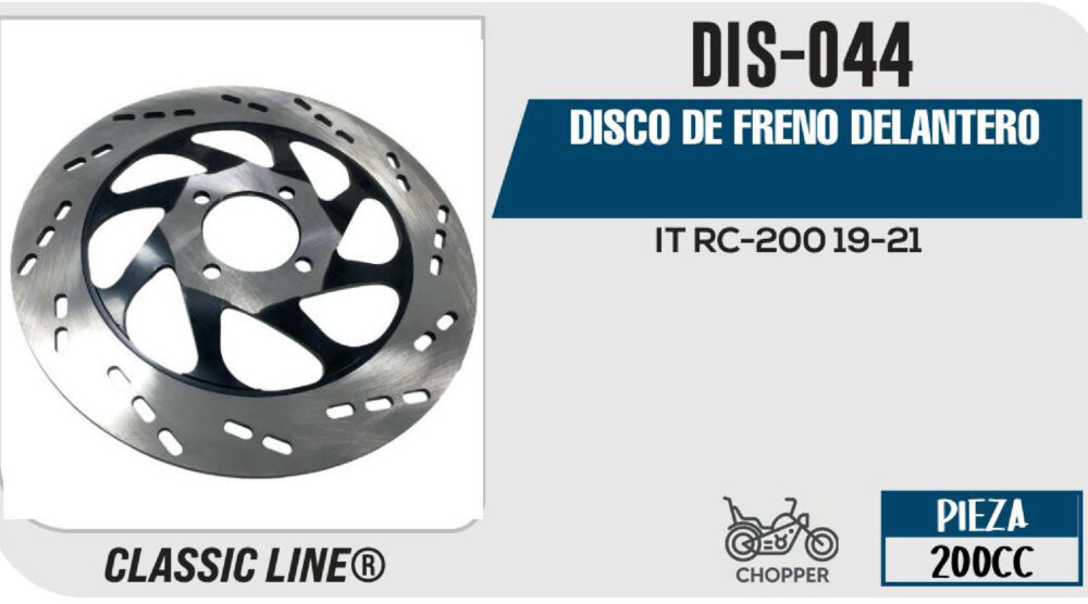 DISCO DE FRENO DELANTERO
