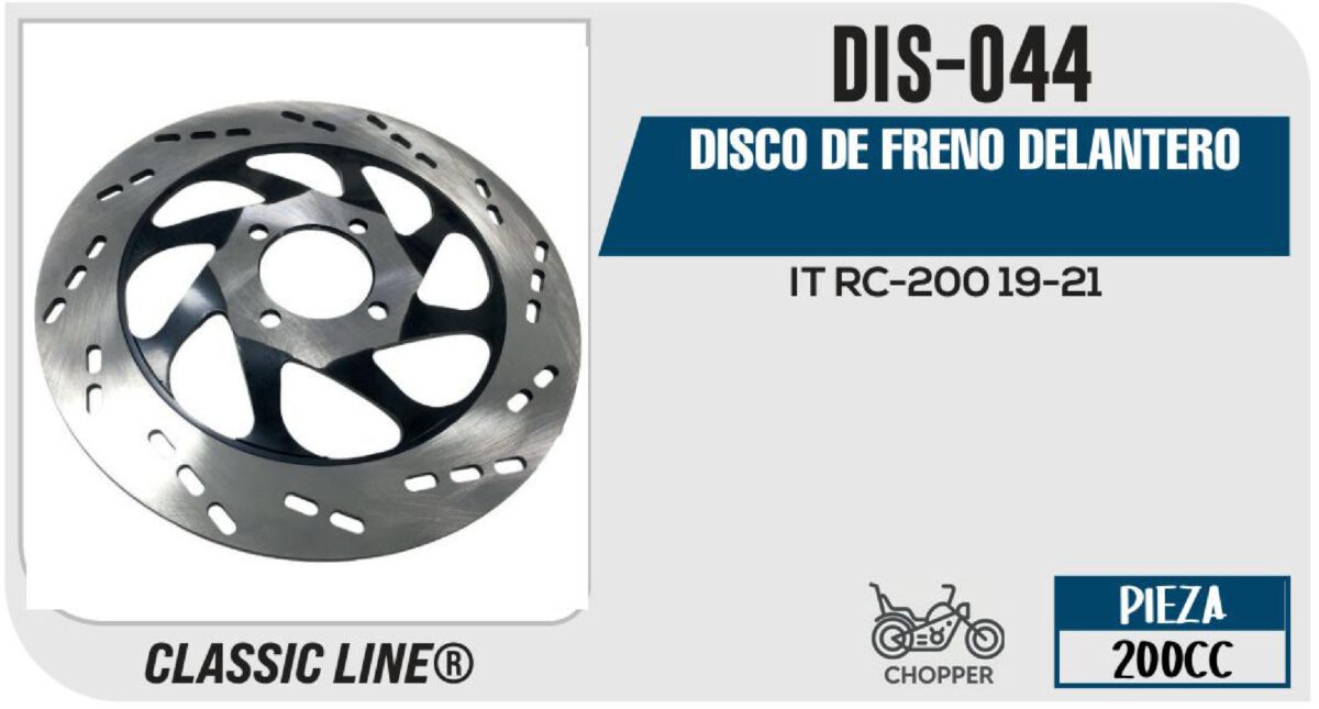 DISCO DE FRENO DELANTERO