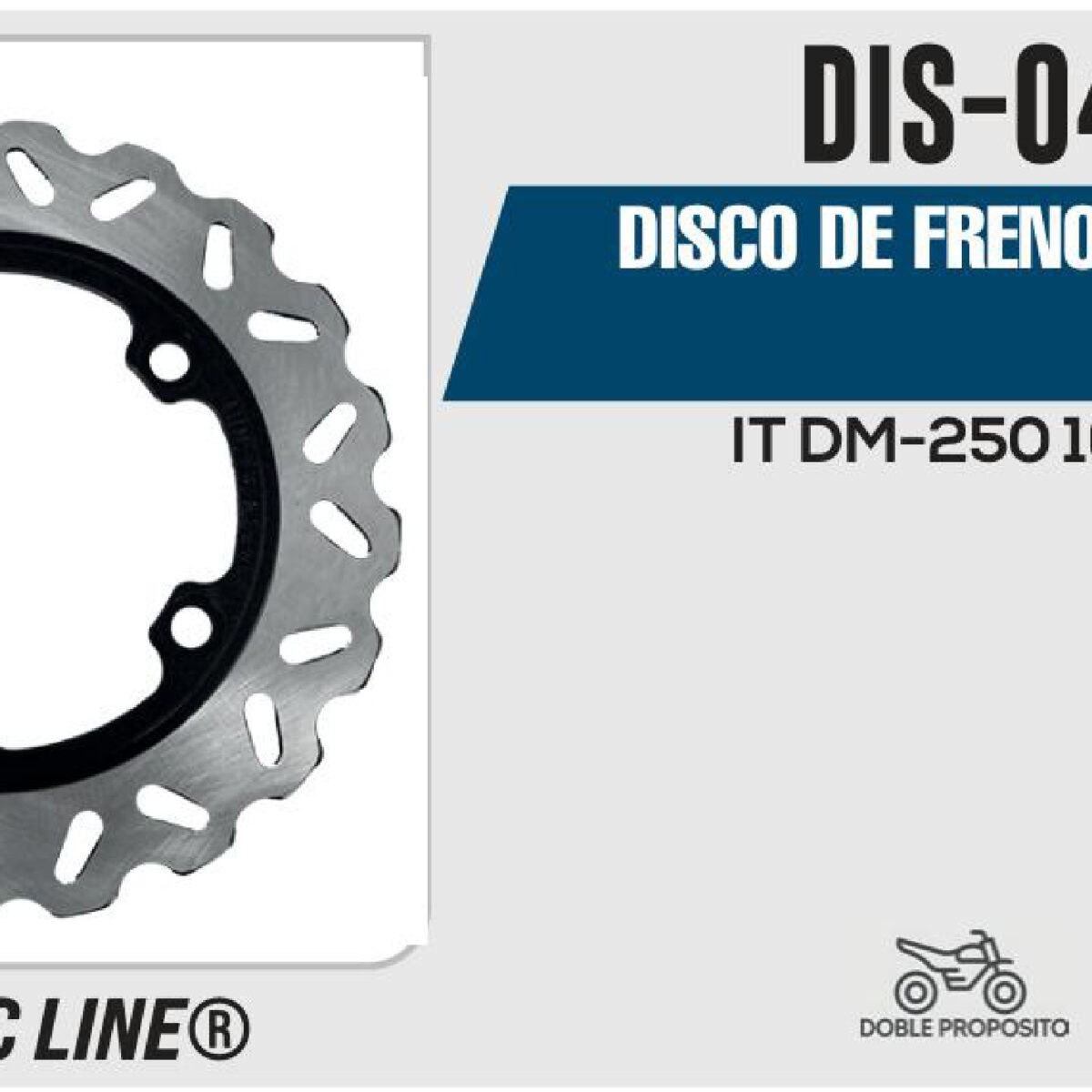 DISCO DE FRENO TRASERO