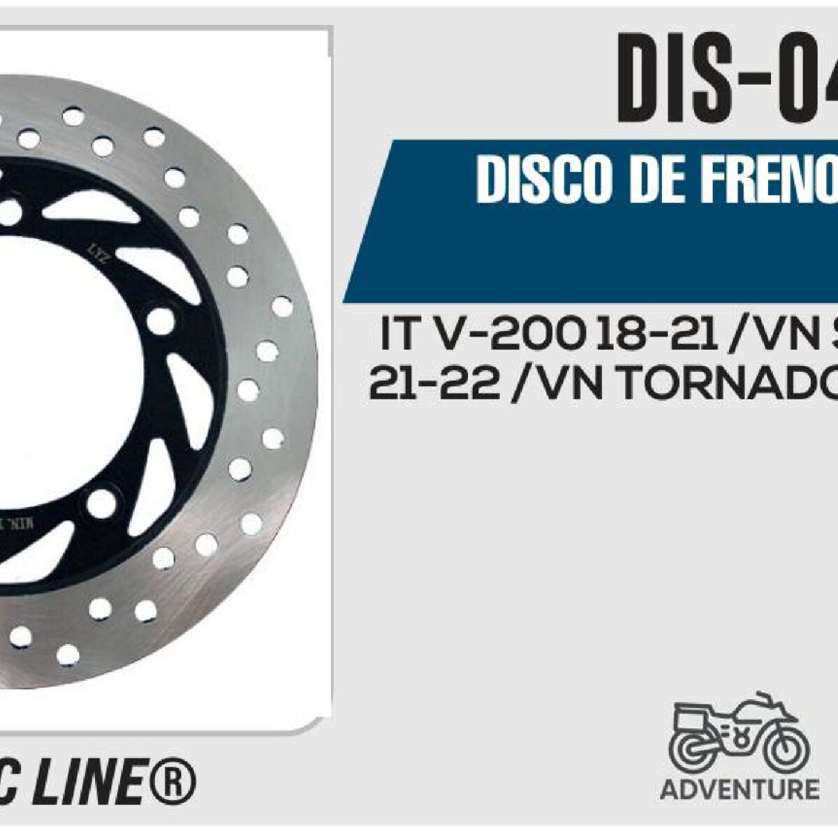 DISCO DE FRENO TRASERO