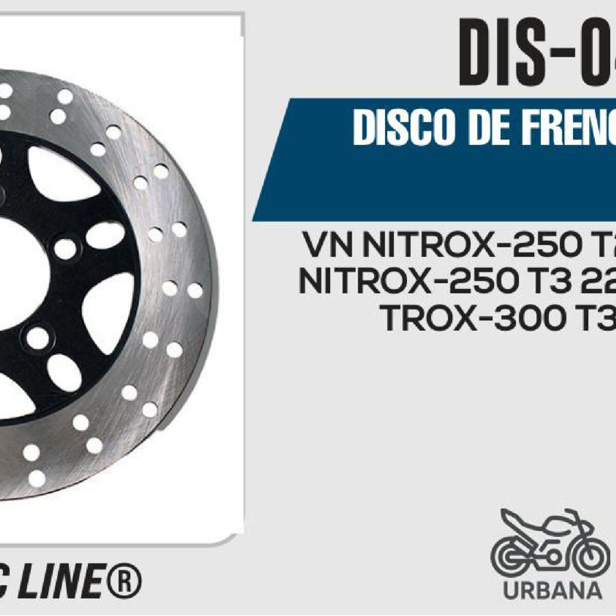DISCO DE FRENO TRASERO
