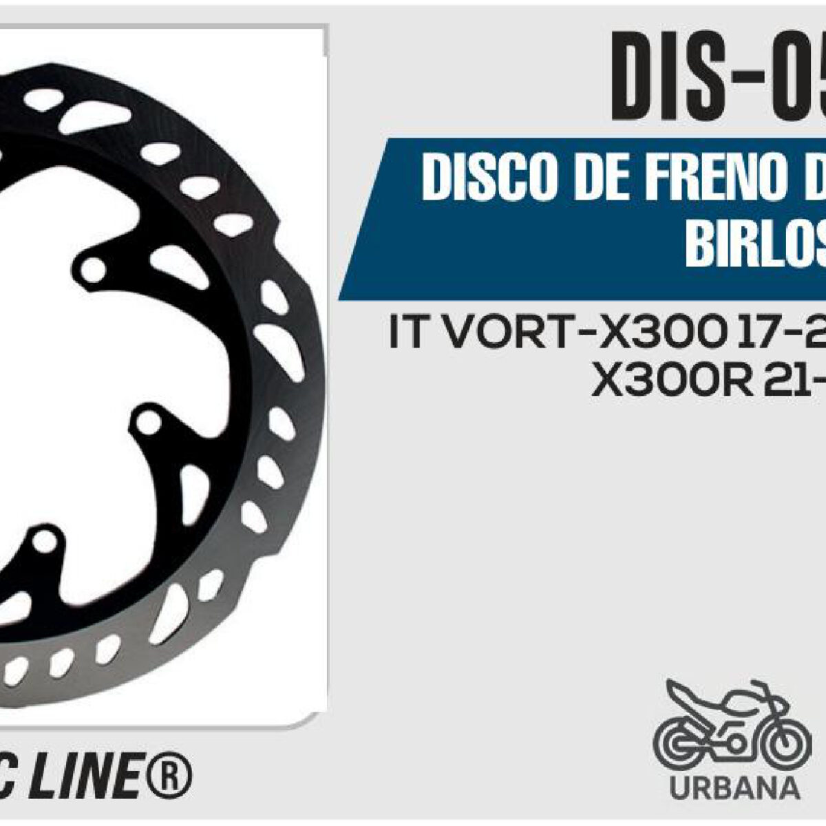 DISCO DE FRENO DELANTERO 6 BIRLOS
