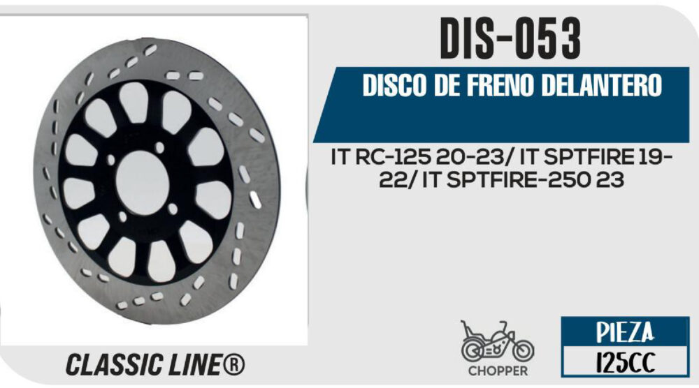 DISCO DE FRENO DELANTERO