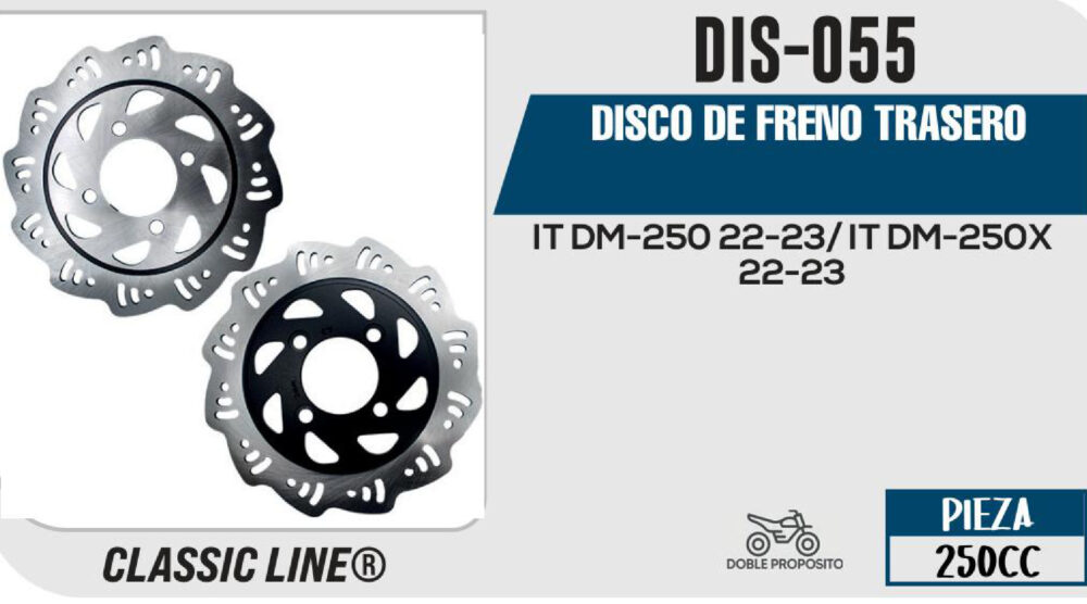 DISCO DE FRENO TRASERO