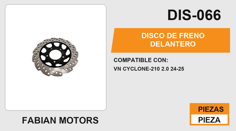 DISCO DE FRENO DELANTERO