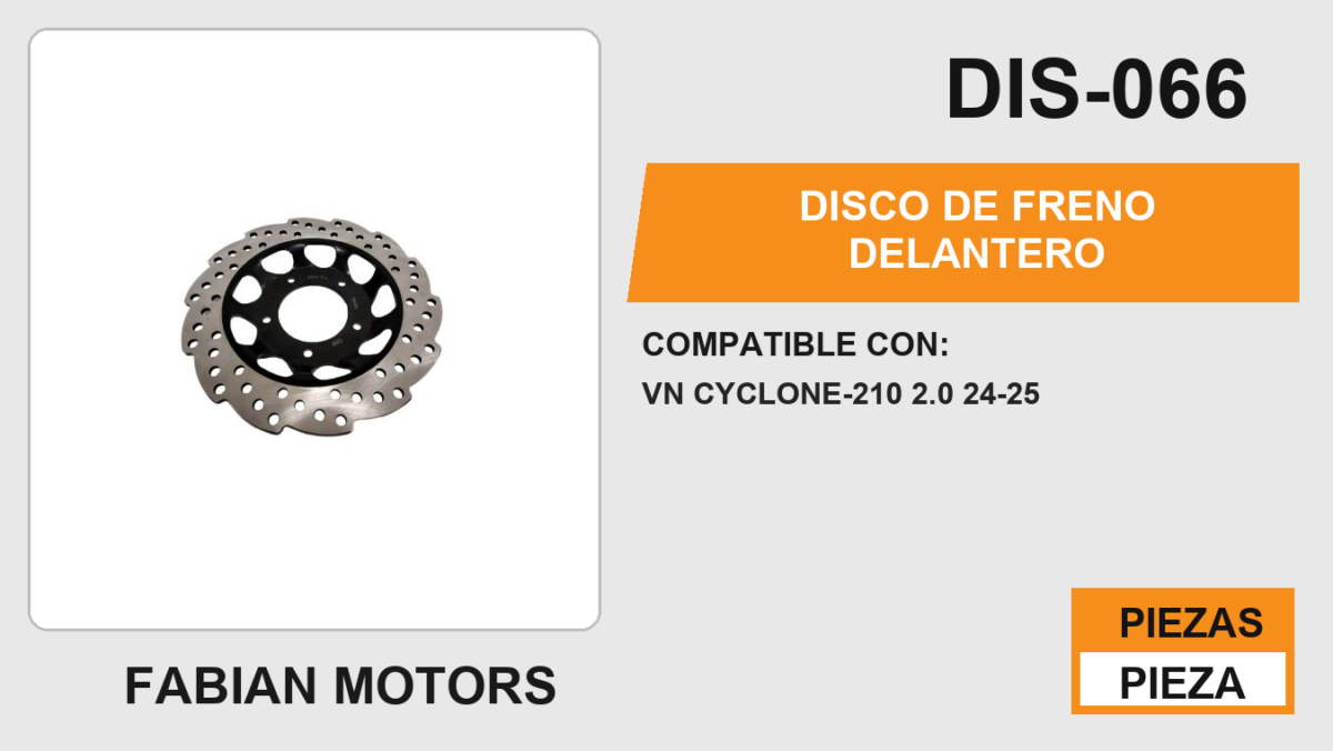DISCO DE FRENO DELANTERO