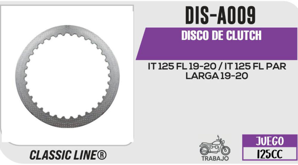 DISCO DE CLUTCH