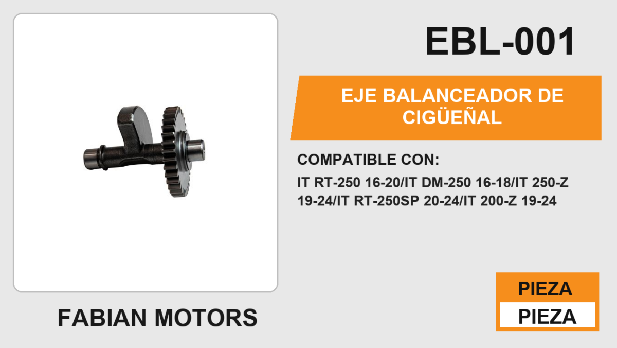 EJE BALANCEADOR DE CIGÜEÑAL