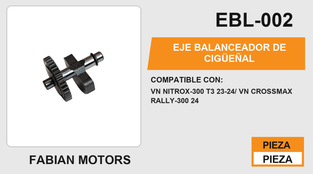 EJE BALANCEADOR DE CIGÜEÑAL