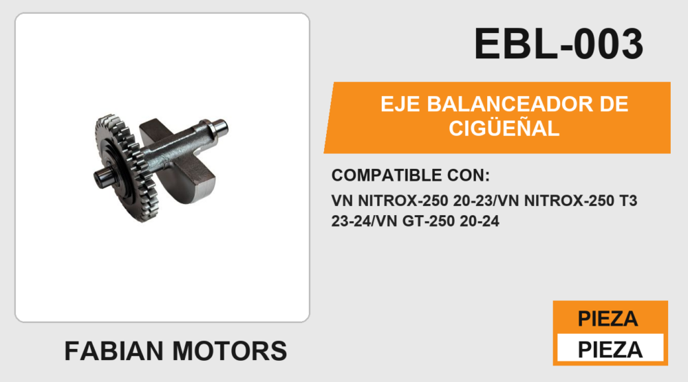 EJE BALANCEADOR DE CIGÜEÑAL