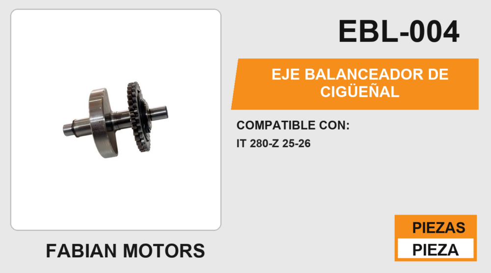 EJE BALANCEADOR DE CIGÜEÑAL