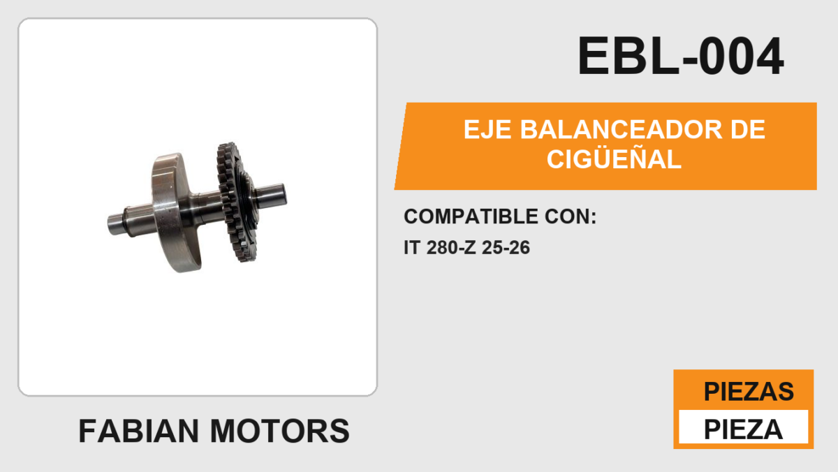 EJE BALANCEADOR DE CIGÜEÑAL