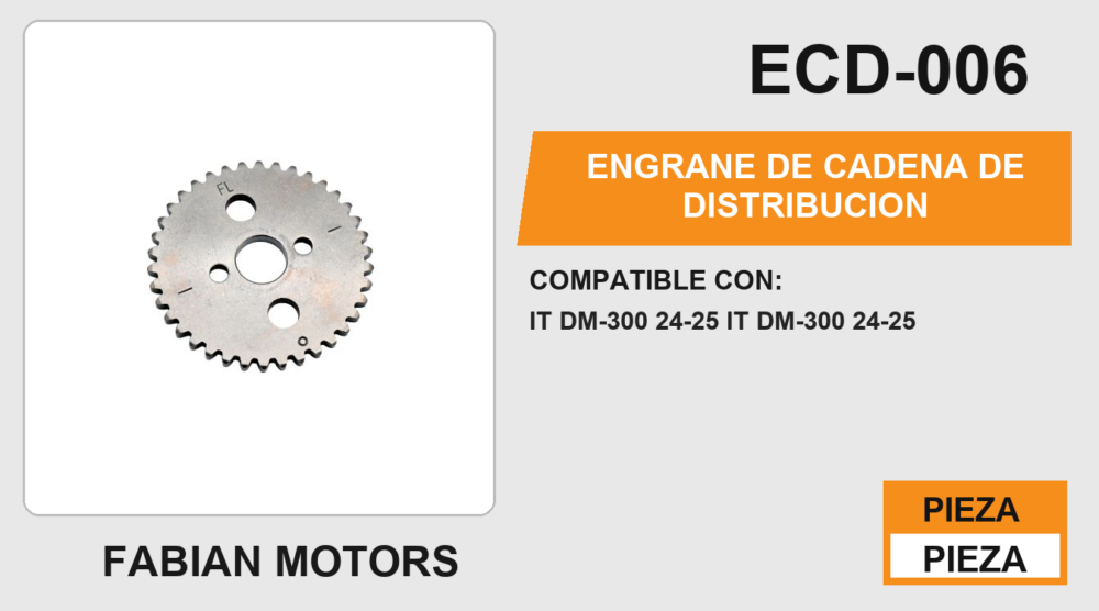 ENGRANE DE CADENA DE DISTRIBUCIÓN