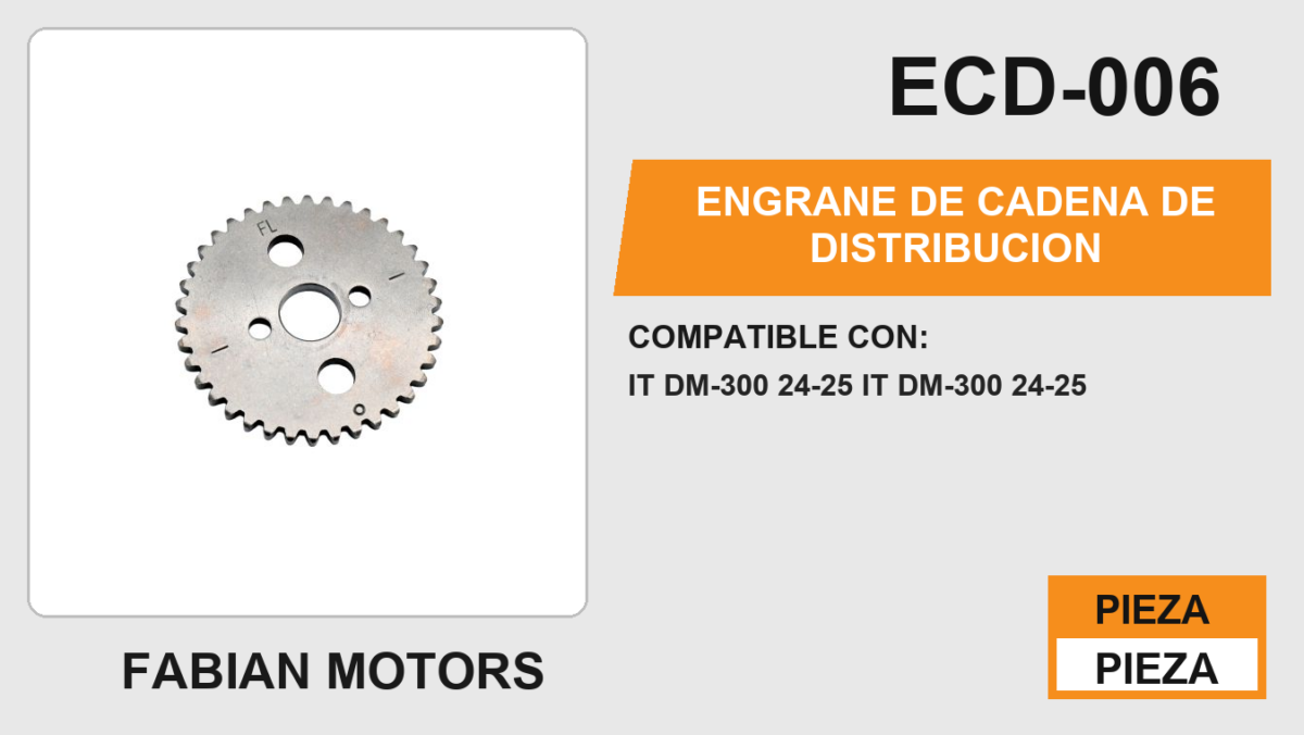 ENGRANE DE CADENA DE DISTRIBUCIÓN