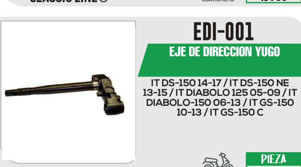 EJE DE DIRECCION YUGO