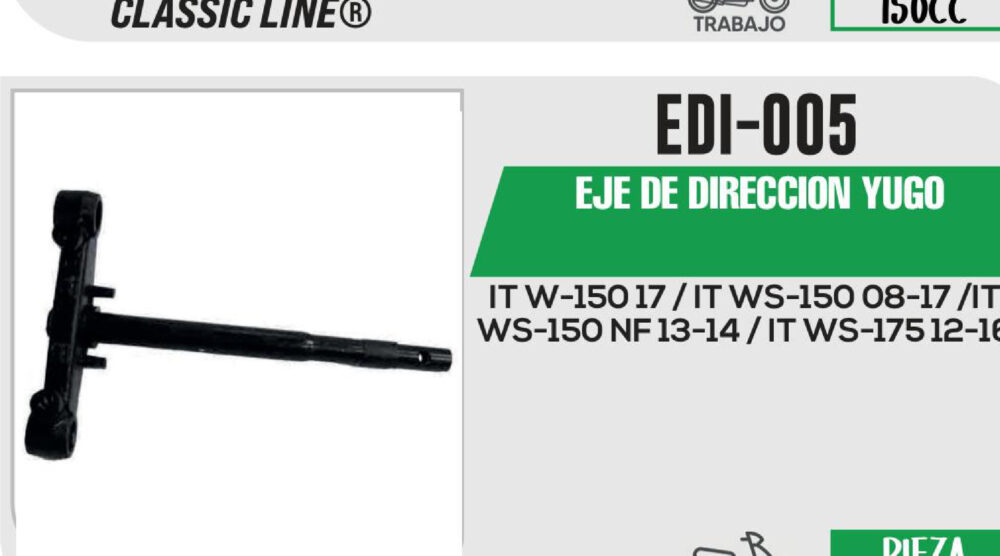 EJE DE DIRECCION YUGO