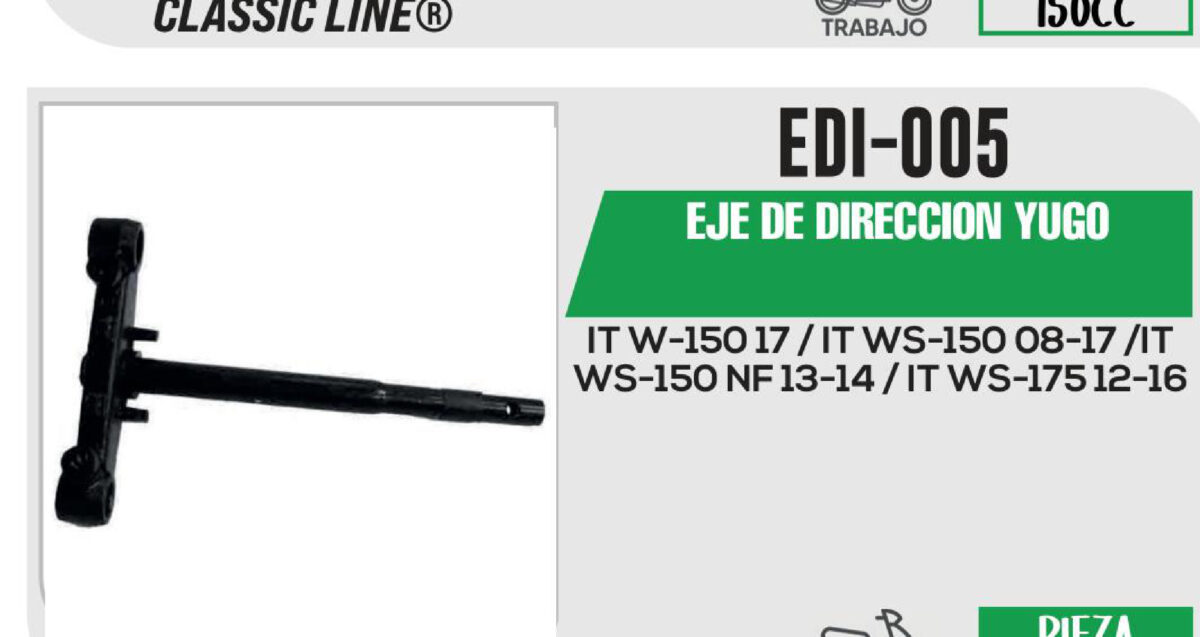 EJE DE DIRECCION YUGO