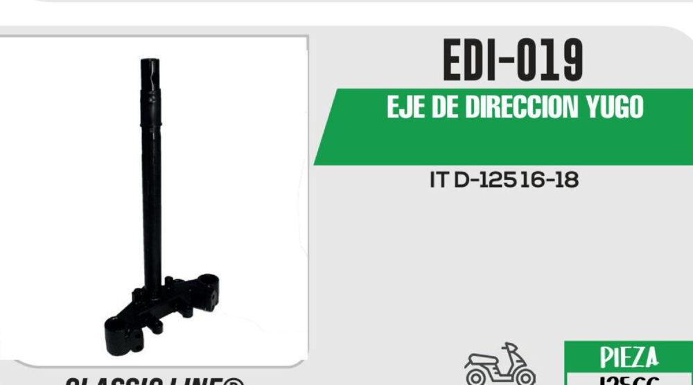 EJE DE DIRECCION YUGO
