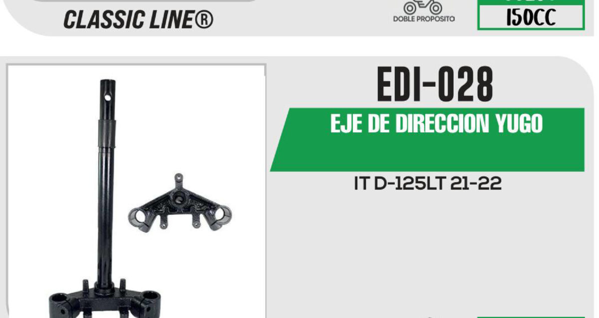EJE DE DIRECCION YUGO