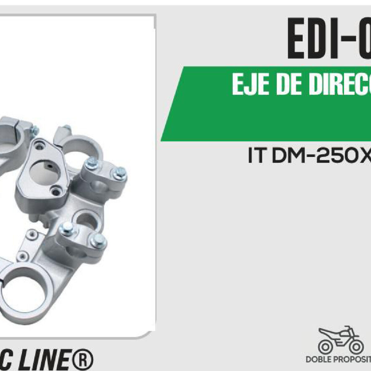EJE DE DIRECCION YUGO CON BASE DE MANUBRIO