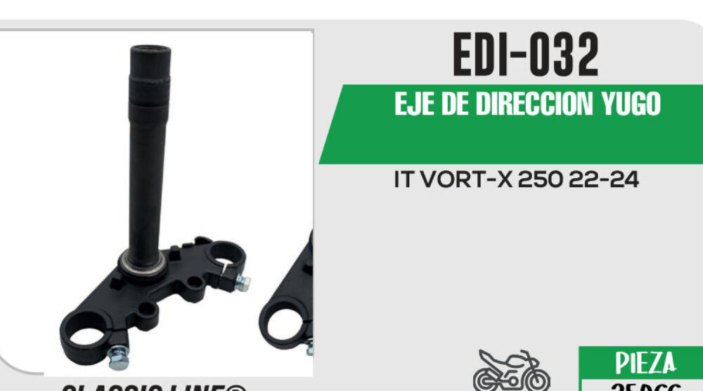 EJE DE DIRECCION YUGO