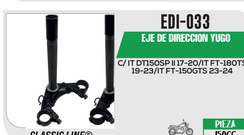 EJE DE DIRECCION YUGO