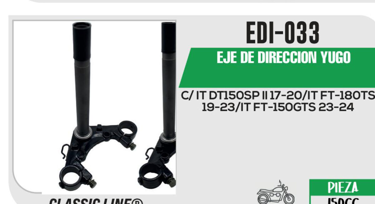 EJE DE DIRECCION YUGO
