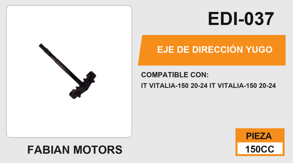 EJE DE DIRECCIÓN YUGO