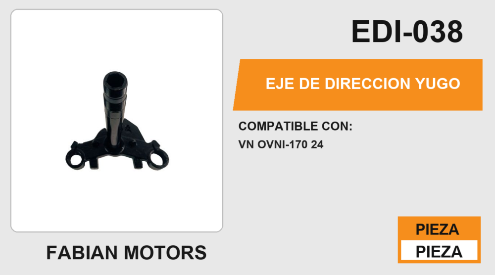EJE DE DIRECCIÓN YUGO