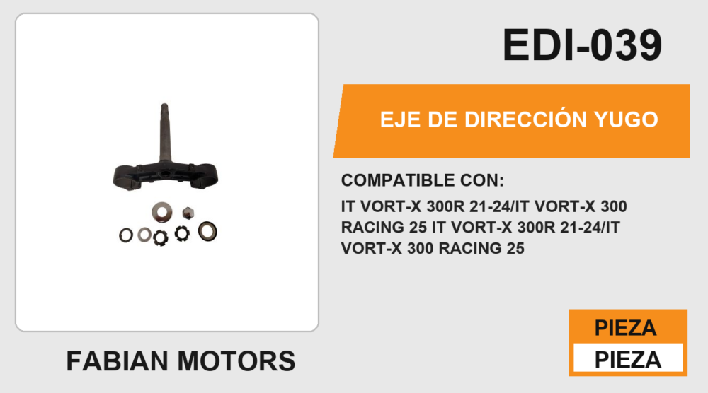 EJE DE DIRECCIÓN YUGO