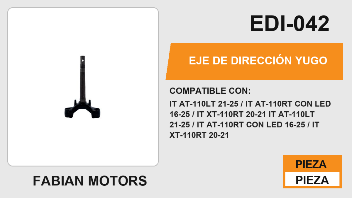 EJE DE DIRECCIÓN YUGO