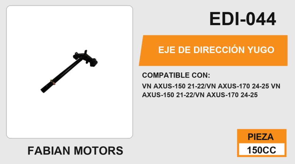 EJE DE DIRECCIÓN YUGO