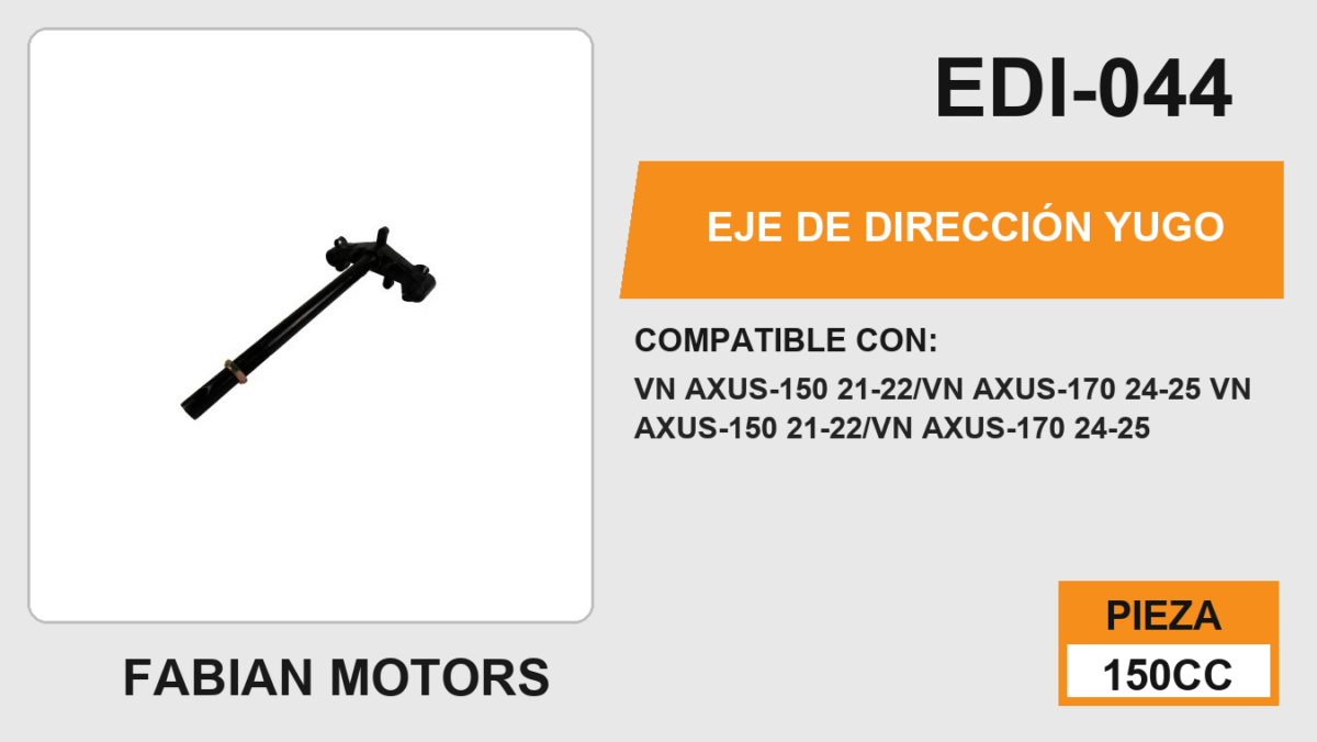 EJE DE DIRECCIÓN YUGO