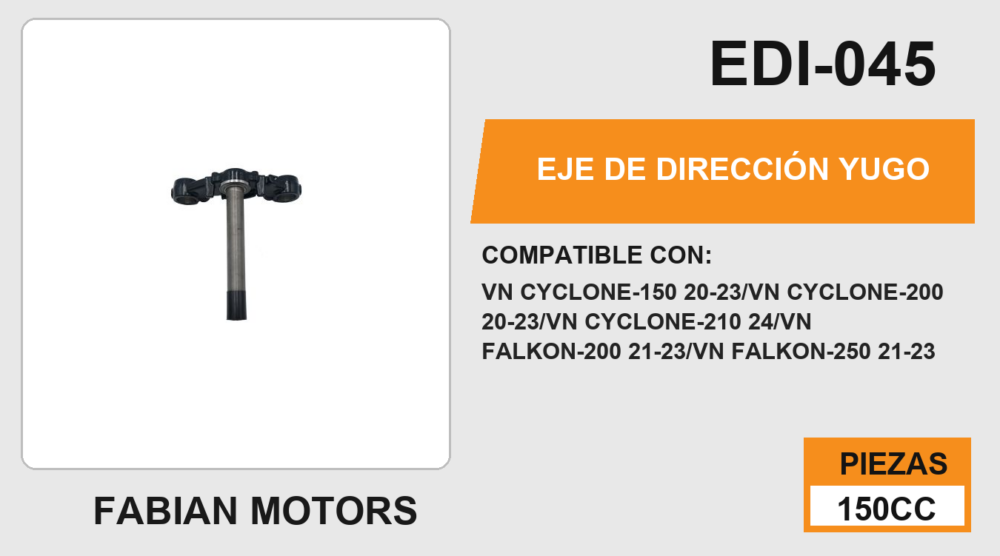 EJE DE DIRECCIÓN YUGO
