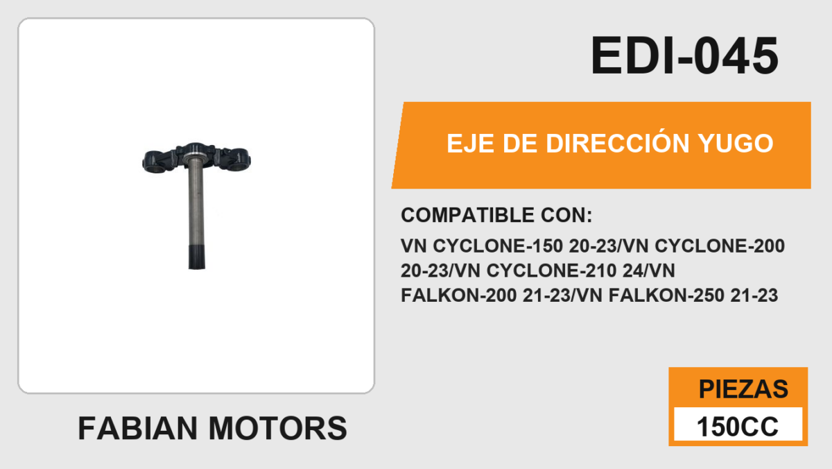 EJE DE DIRECCIÓN YUGO