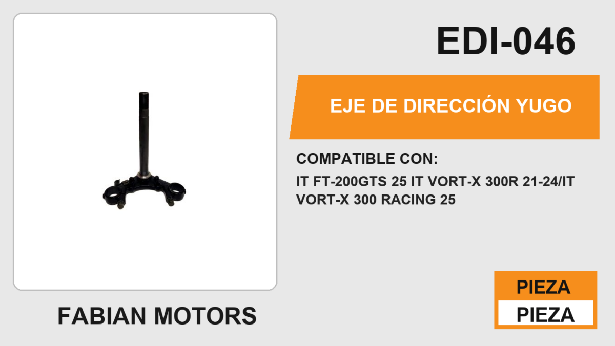 EJE DE DIRECCIÓN YUGO