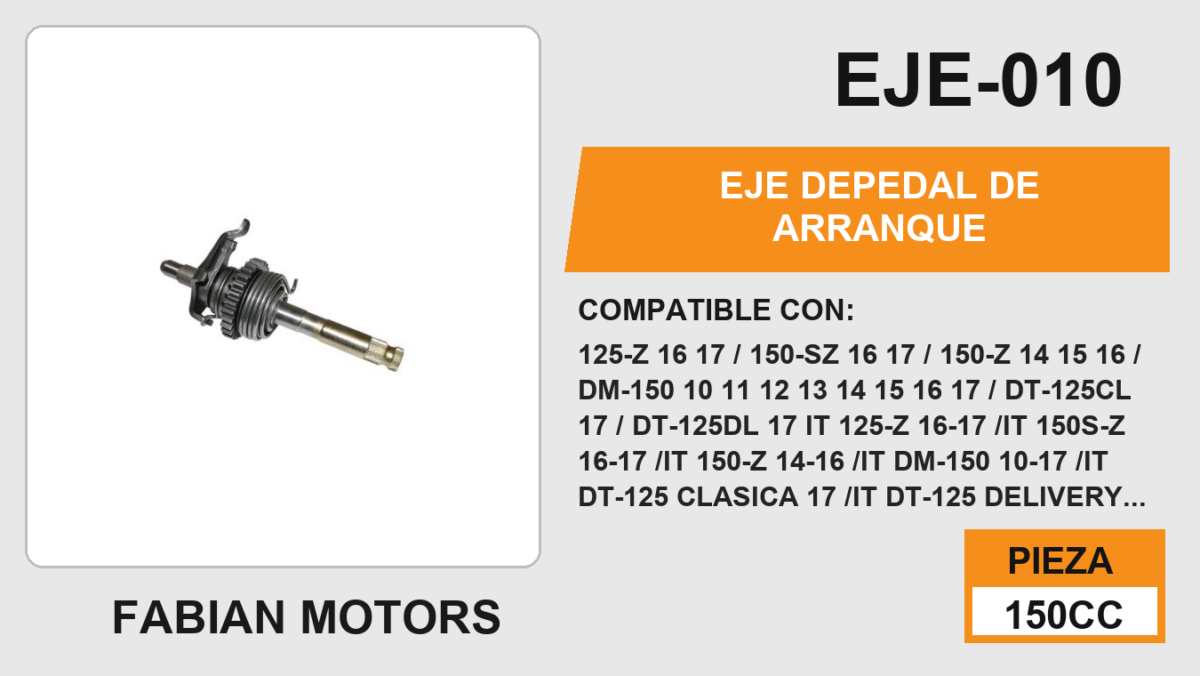 EJE PEDAL DE ARRANQUE