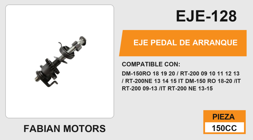 EJE PEDAL DE ARRANQUE