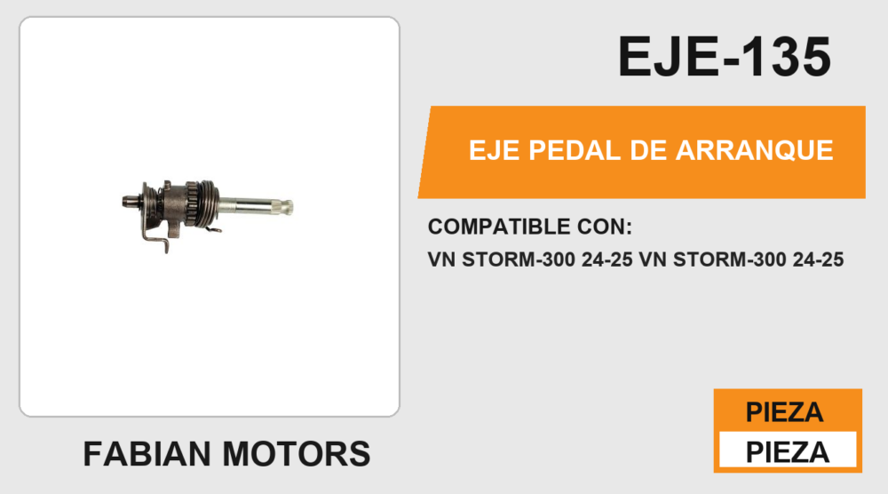 EJE PEDAL DE ARRANQUE