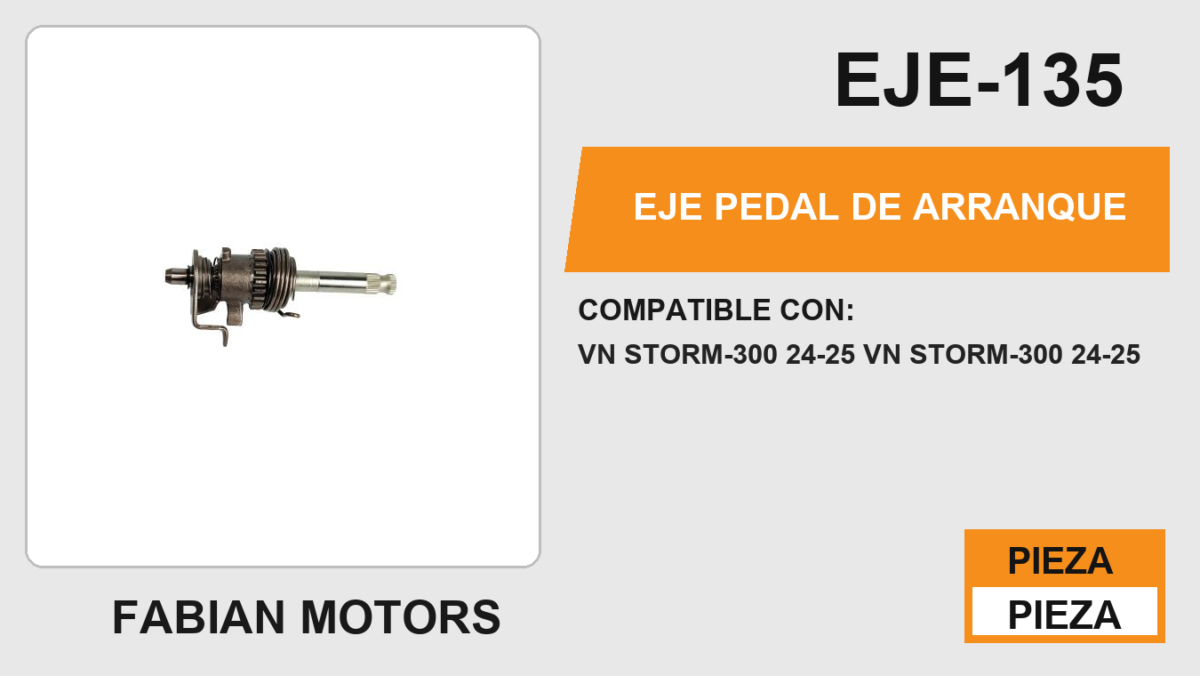 EJE PEDAL DE ARRANQUE