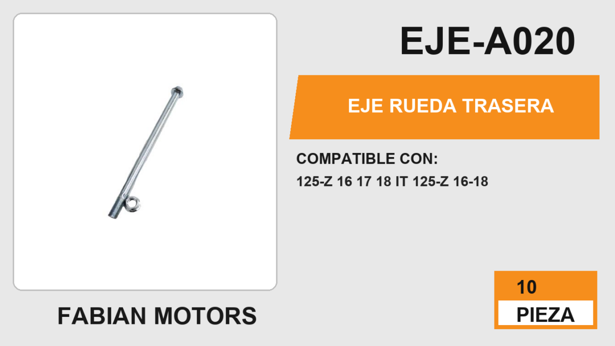 EJE RUEDA TRASERA